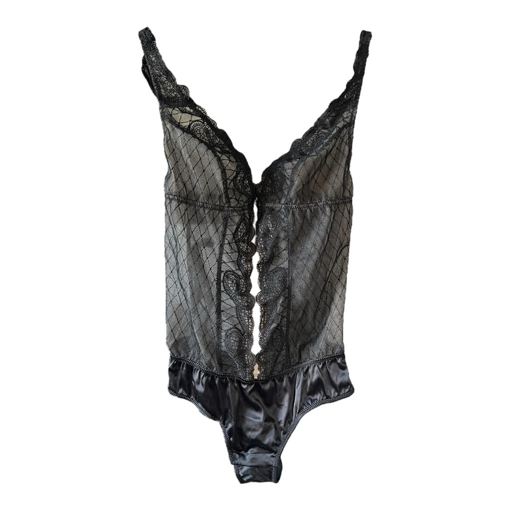 BLUSH Sheer Black Teddy